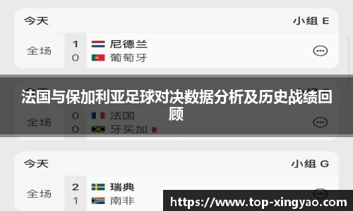 法国与保加利亚足球对决数据分析及历史战绩回顾